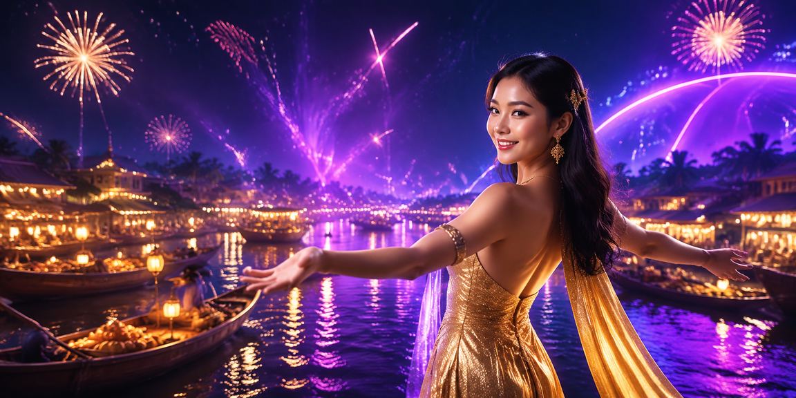 Không khí giải trí casino và nổ hũ về đêm tại vùng sông Mekong